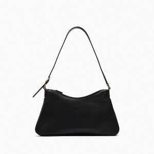 ZARA Black Leather Shoulder Bag
